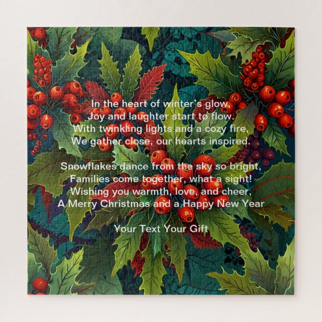 Quebra-cabeça Uma temporada de alegria e magia de Natal (Vertical)