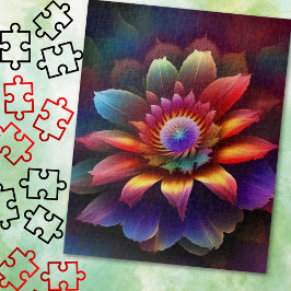 Quebra-cabeça Uma ventoinha Abstrato colorida