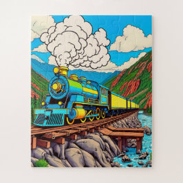 Quebra-cabeça Uma viagem de trem a vapor