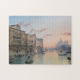 Quebra-cabeça Uma Vista De Inverno Do Grande Canal, Veneza,