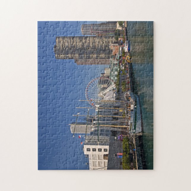 Quebra-cabeça Uma vista do Marinho Pier 2 de Chicago (Vertical)