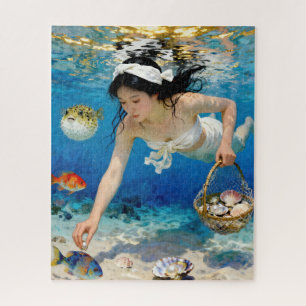 Quebra-cabeça "Umi Blossom" - Um Retrato Oceânico