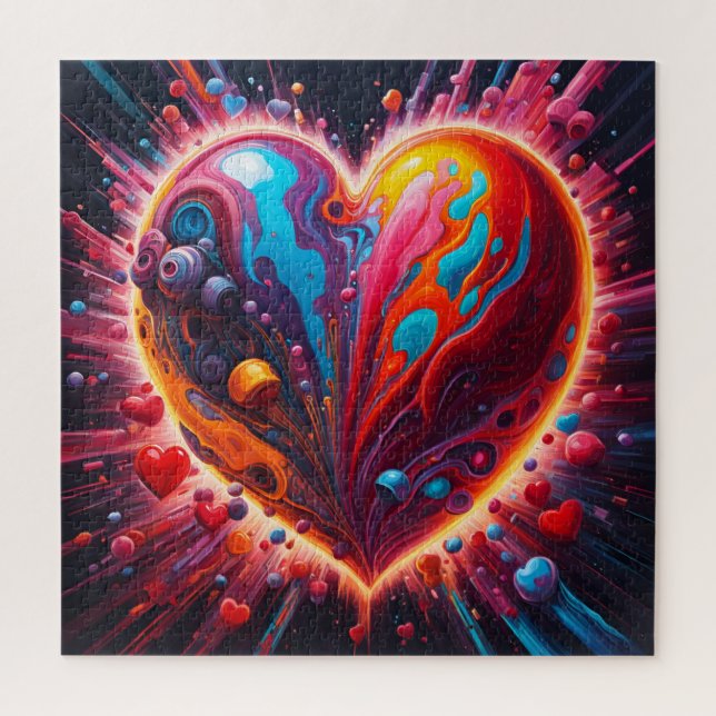 Quebra-cabeça Un coeur en pulsation (Vertical)