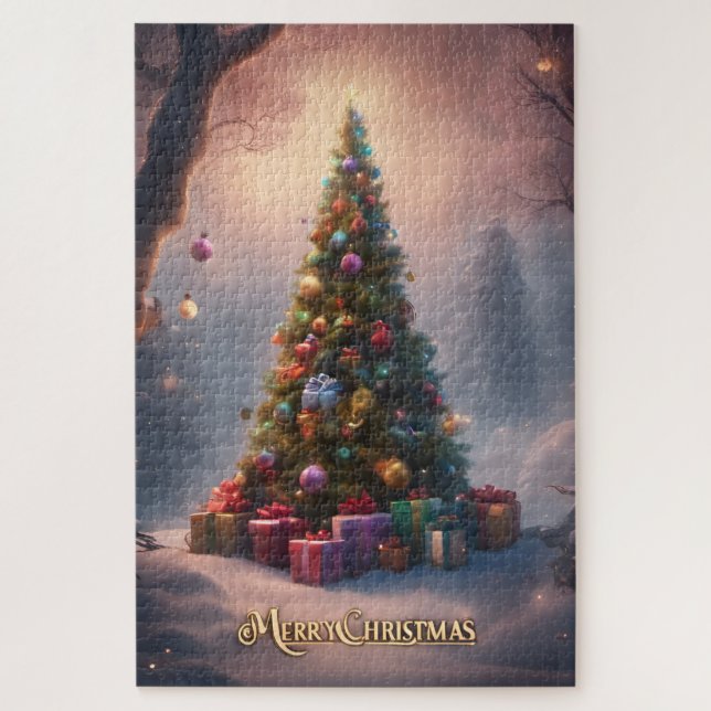 Quebra-cabeça Un sapin pour Noël (Vertical)