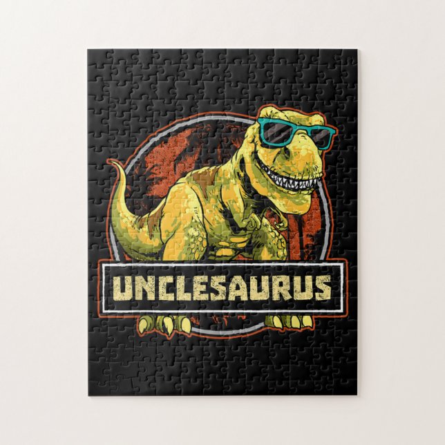 Quebra-cabeça Unclesaurus T rex Tio Saurus Dinossaur (Vertical)