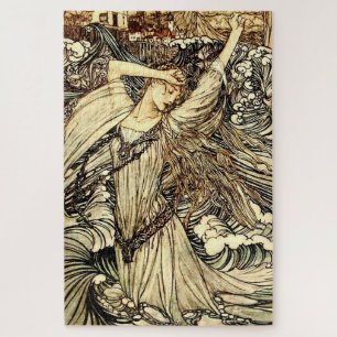 Quebra-cabeça “Undine nas Ondas” por Arthur Rackham