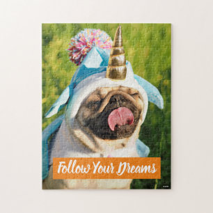 Quebra-cabeça Unicorn Pug