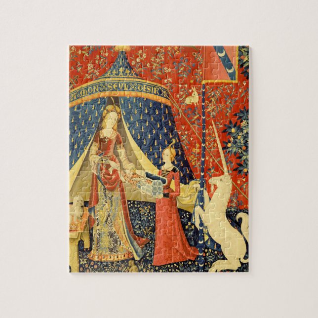 Quebra-cabeça Unicorn Tapestries Lady Legend Medieval (Vertical)