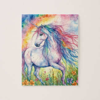 Quebra-cabeça Unicorn Watercolor