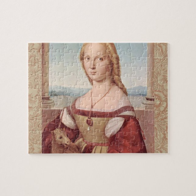 Quebra-cabeça Unicórnio e a Senhora (Horizontal)