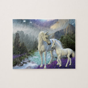 Quebra-cabeça Unicórnio Fantástico e Potro Místico