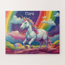 Unicórnio Mágico Personalizado e Arco-Íris