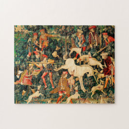 Quebra-cabeça Unicórnio Tapestries Clássico Medieval Defende Caç