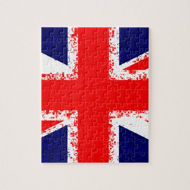 Quebra-cabeça Union jack london flag uk (Vertical)