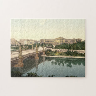 Quebra-cabeça Universidade e ponte, Strasbourg, Alsácia, France