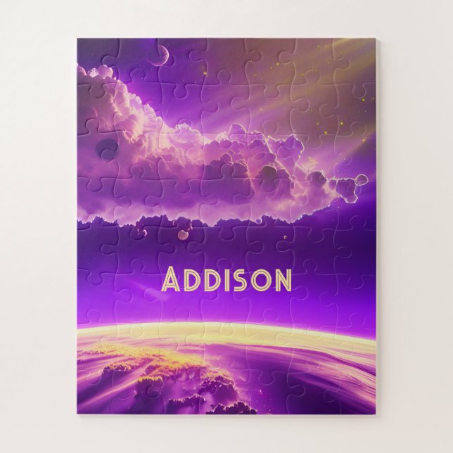 Quebra-cabeça Universo de Diversão Magnética, Rosa Cósmica e Rox (Vertical)