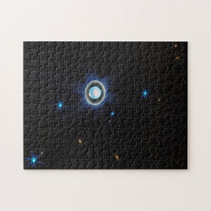 Quebra-cabeça Urano Planeta com Anéis e Luas Imagem JWST
