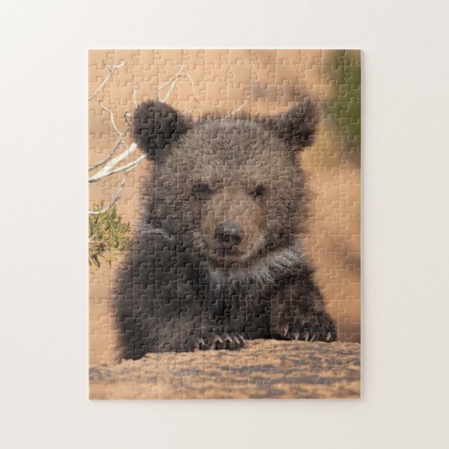 Quebra-cabeça Urso Cub do urso (Vertical)