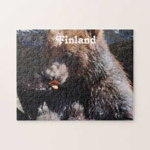 Quebra-cabeça Urso de Brown em Finlandia