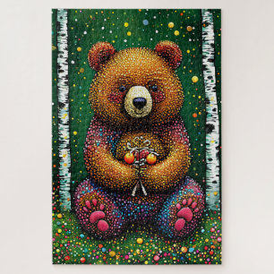 Quebra-cabeça Urso de desenho animado fofo