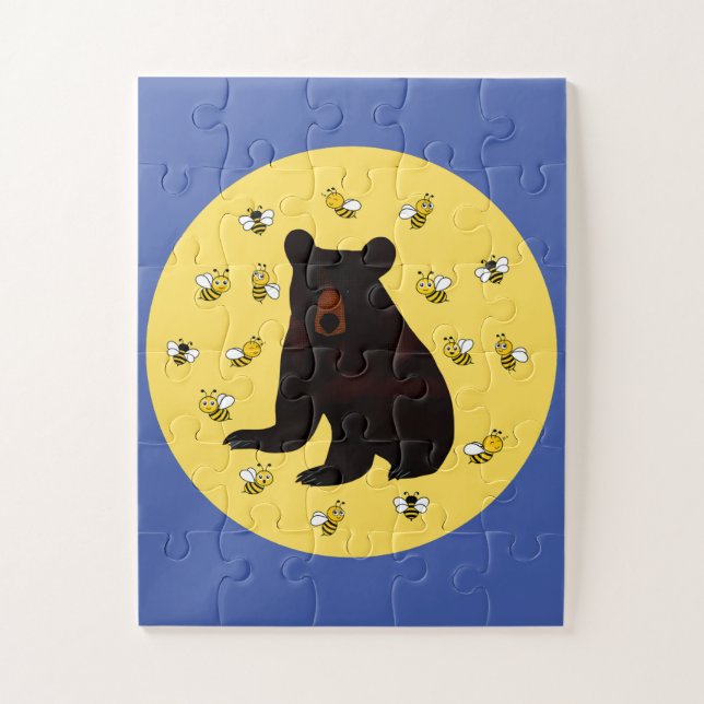 Quebra-cabeça Urso De Mel Adorável (Vertical)