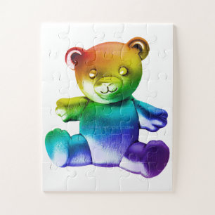 Quebra-cabeça Urso de pelúcia de metal polido SlipperyJoe's grad