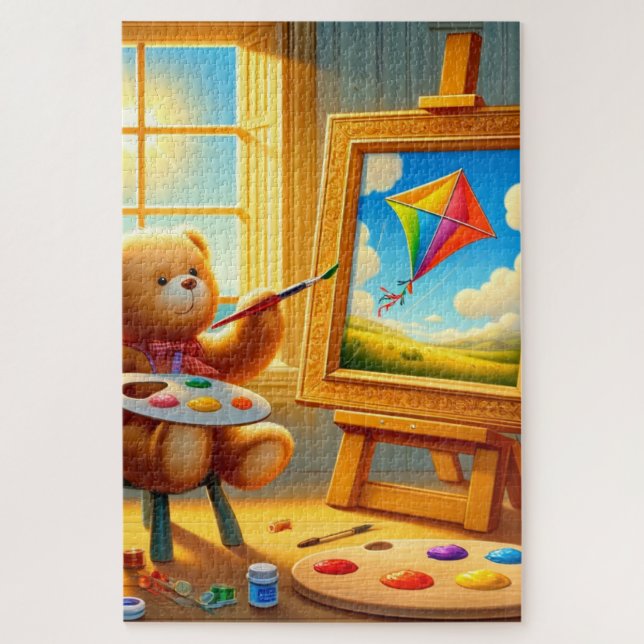 Quebra-cabeça Urso de Pintura (Vertical)