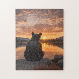Quebra-cabeça Urso do Sol pelo lago