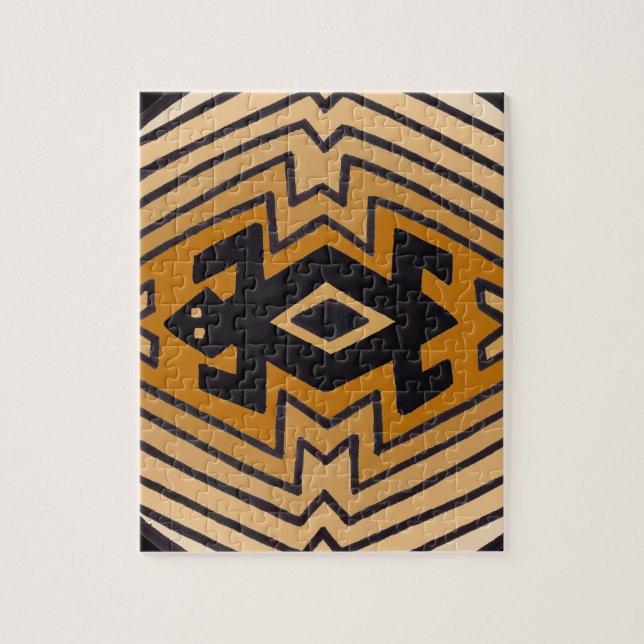 Quebra-cabeça Urso Mimbres Nativo Americano (Vertical)