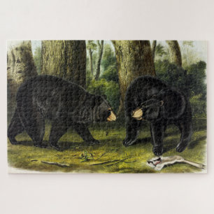 Quebra-cabeça Urso Negro Americano (Ursus Americanus) por Audubo