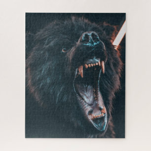 Quebra-cabeça Urso Negro Bravo Dente Urso Negro