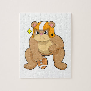 Quebra-cabeça Urso no Futebol