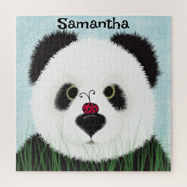 Quebra-cabeça Urso Panda Adorável (Vertical)