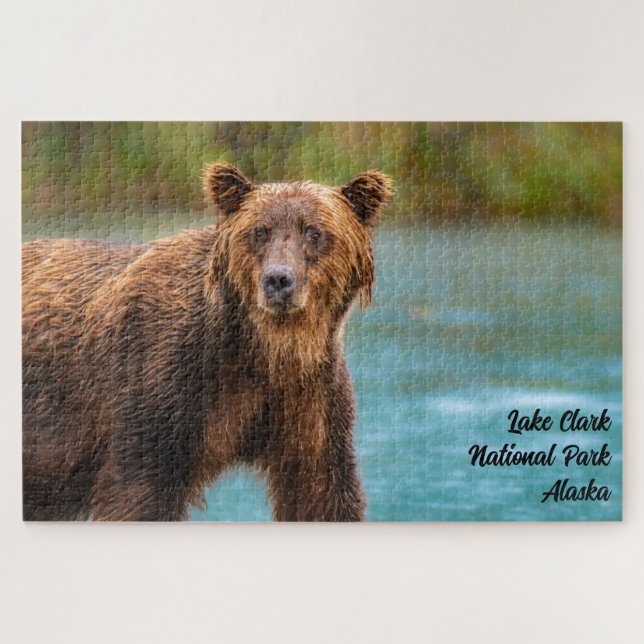 Quebra-cabeça Urso Pardo do Parque Nacional Lake Clark (Horizontal)