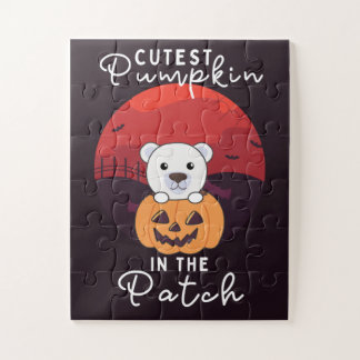 Quebra-cabeça Urso Polar No Urso Da Pumpkin Pumpkin Pumpkin No J