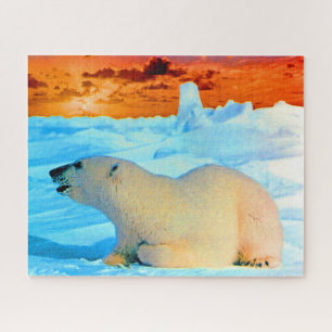 Quebra-cabeça Urso polar Vintage USA Alaska