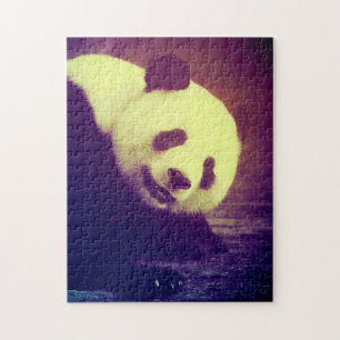 Quebra-cabeça Ursos Panda.