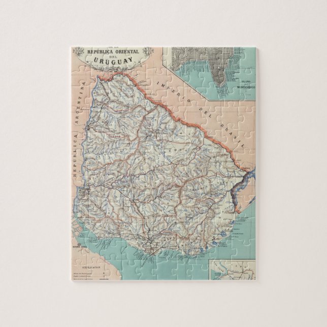 Quebra-cabeça Uruguai (Vertical)