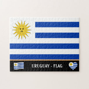Quebra-cabeça Uruguai Flag e uruguaio/Uruguai