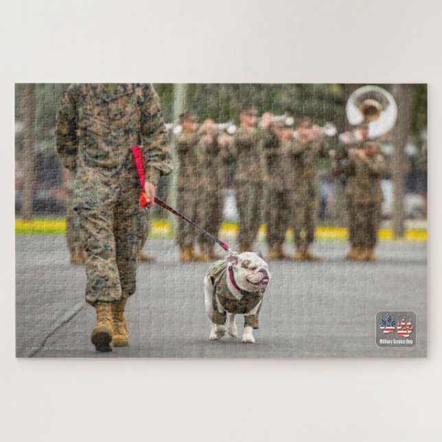 Quebra-cabeça US MILITARY SERVICE DOG (20x30 polegadas) (Horizontal)