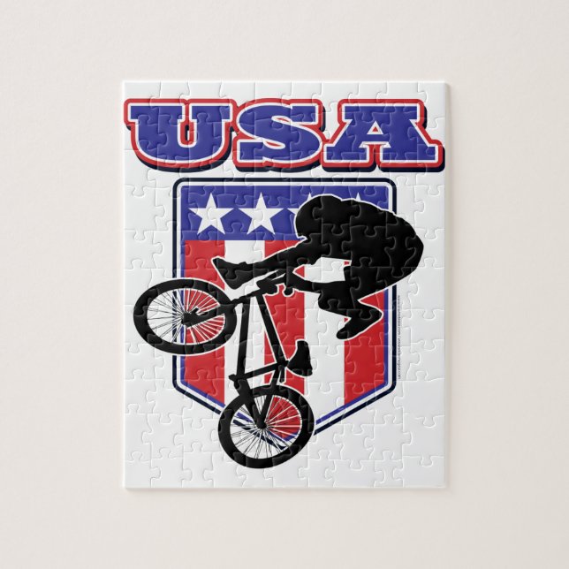 Quebra-cabeça USA BMX Biker (Vertical)