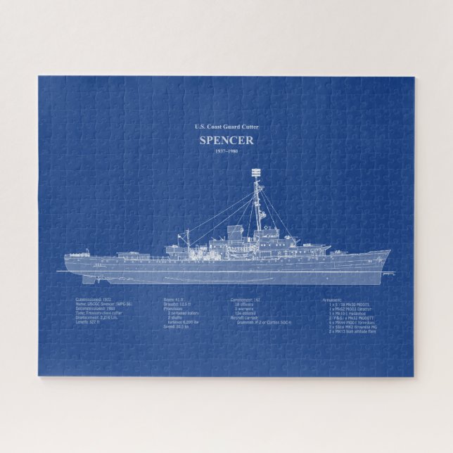 Quebra-cabeça USCG Cutter Spencer wpg-36 - ABD (Horizontal)