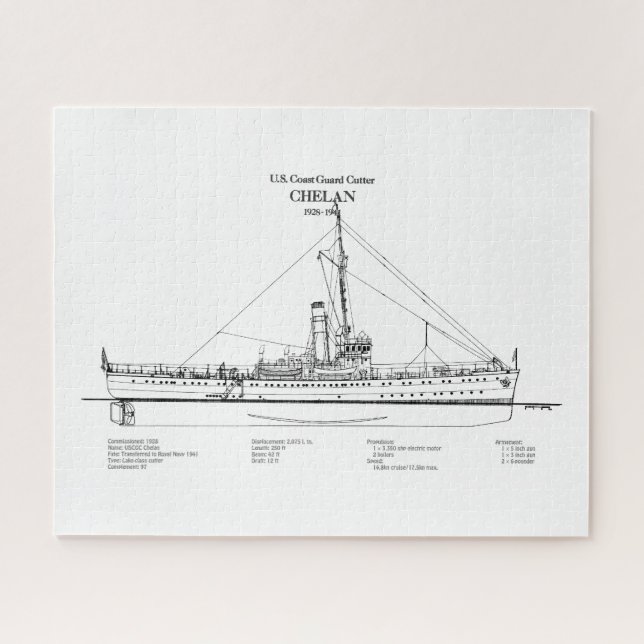Quebra-cabeça USCGC Chelan - SBD (Horizontal)