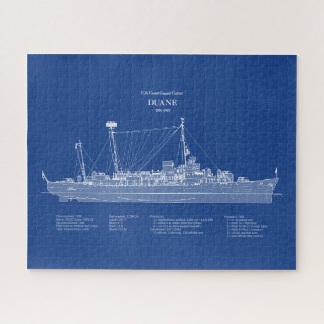 Quebra-cabeça USCGC Duane wpg-33 - ABD (Horizontal)