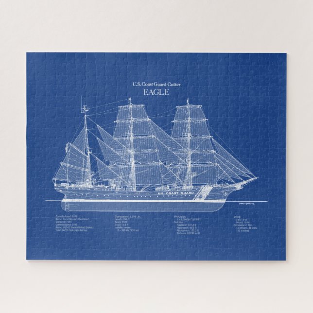 Quebra-cabeça USCGC Eagle wix-327 - ABD (Horizontal)
