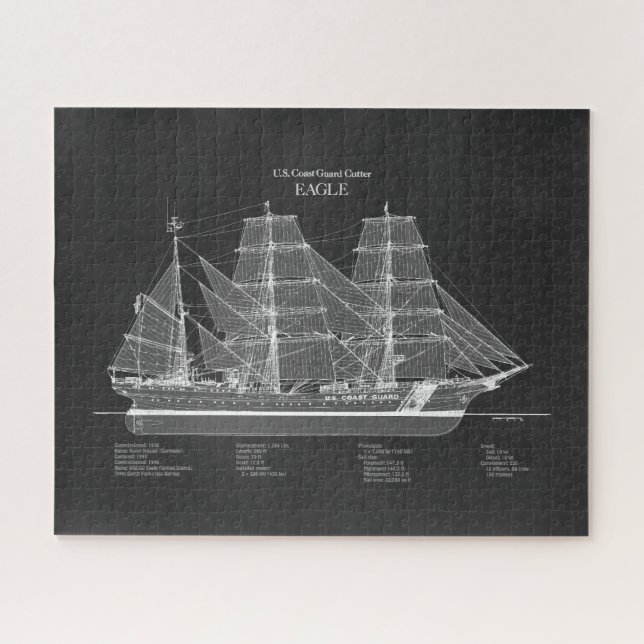 Quebra-cabeça USCGC Eagle wix-327 - PD (Horizontal)
