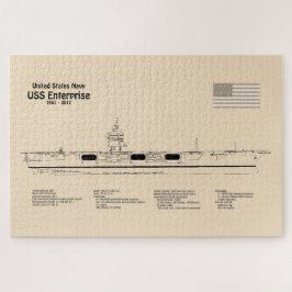 Quebra-cabeça USS Enterprise - Entrega de Planos de Esquema SD