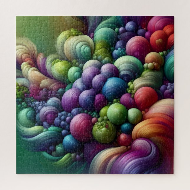 Quebra-cabeça Uvas Abstratas (Vertical)