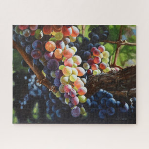 Quebra-cabeça Uvas de abundância para amantes e vinhas de vinho