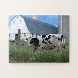 Quebra-cabeça Vaca com Barn